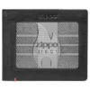 Cartera de cuero negro – Diseño con placa metálica zippo 1932 Cartera de cuero negro – Diseño con placa metálica zippo 1932