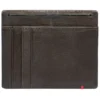 Cartera de piel color moca – Diseño con placa metálica vikinga Cartera de piel color moca – Diseño con placa metálica vikinga