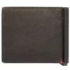 Cartera de piel color moca – Diseño con placa metálica vikinga Cartera de piel color moca – Diseño con placa metálica vikinga