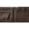 Cartera de piel color moca – Diseño con placa metálica vikinga Cartera de piel color moca – Diseño con placa metálica vikinga