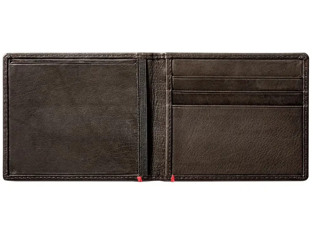 Cartera de piel color moca – Diseño con placa metálica vikinga Cartera de piel color moca – Diseño con placa metálica vikinga