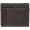Cartera de piel color moca – Diseño con placa metálica vikinga Cartera de piel color moca – Diseño con placa metálica vikinga
