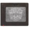 Cartera de piel color moca – Diseño con placa metálica vikinga Cartera de piel color moca – Diseño con placa metálica vikinga