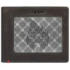 Cartera de piel color moca – Diseño con placa metálica «zippo flame» Cartera de piel color moca – Diseño con placa metálica «zippo flame»