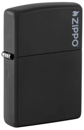 Classic Negro mate con el logotipo de zippo