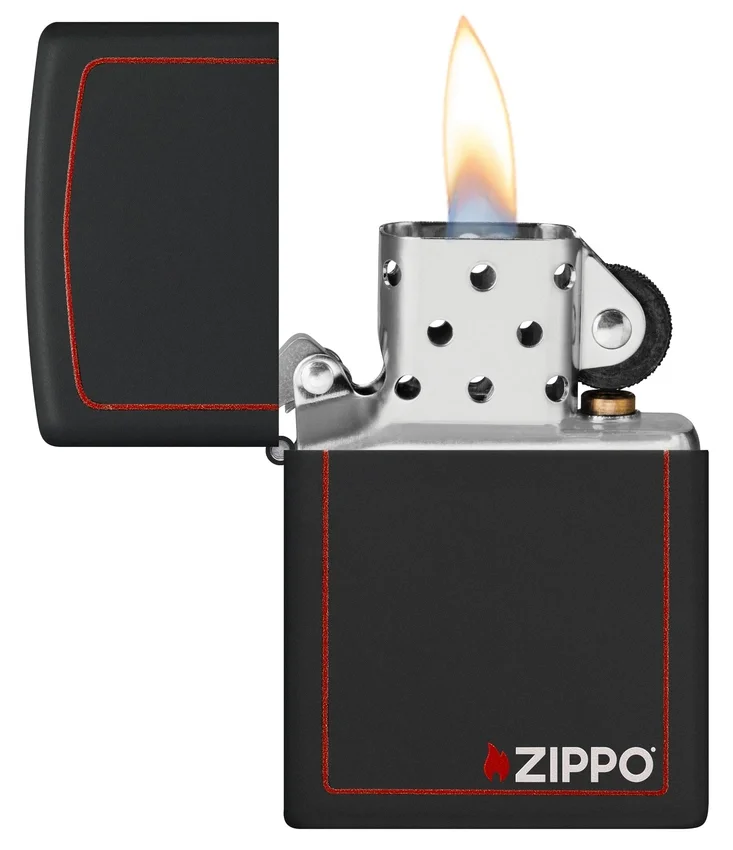 Classic Zippo en negro y rojo Classic Zippo en negro y rojo