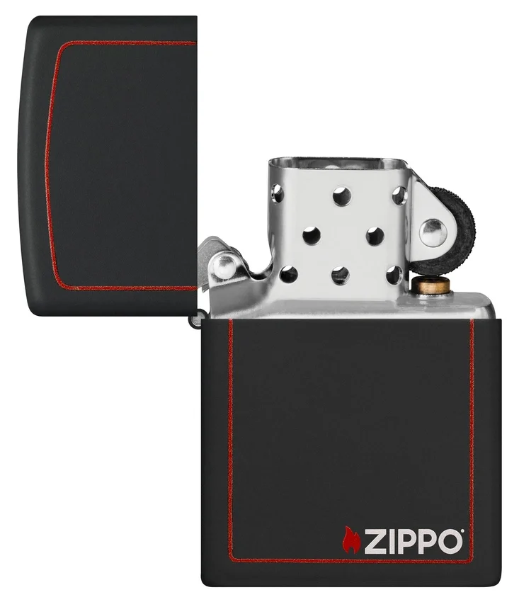 Classic Zippo en negro y rojo Classic Zippo en negro y rojo