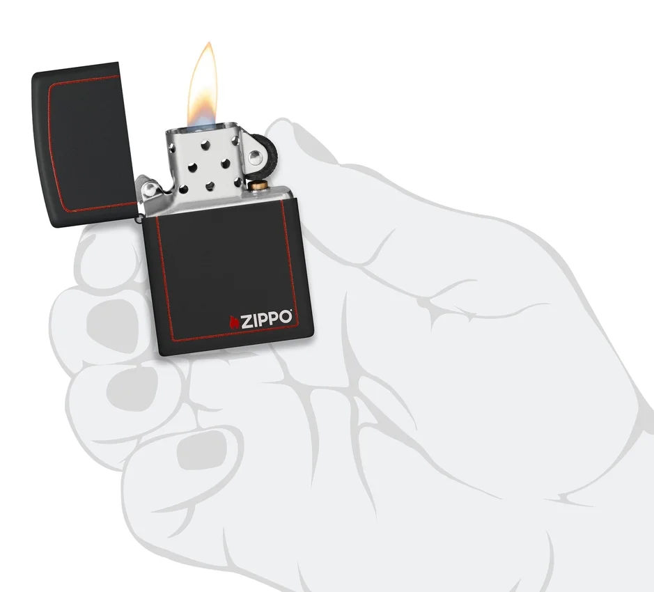 Classic Zippo en negro y rojo Classic Zippo en negro y rojo