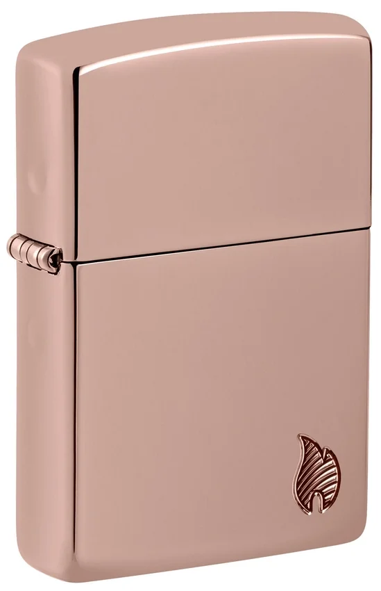 Diseño «Armor®» con llama en oro rosa de alto brillo Diseño «Armor®» con llama en oro rosa de alto brillo