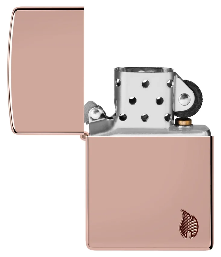 Diseño «Armor®» con llama en oro rosa de alto brillo Diseño «Armor®» con llama en oro rosa de alto brillo