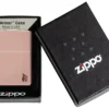 Diseño «Armor®» con llama en oro rosa de alto brillo Diseño «Armor®» con llama en oro rosa de alto brillo
