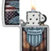 Diseño con el escudo de los veteranos