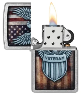 Diseño con el escudo de los veteranos