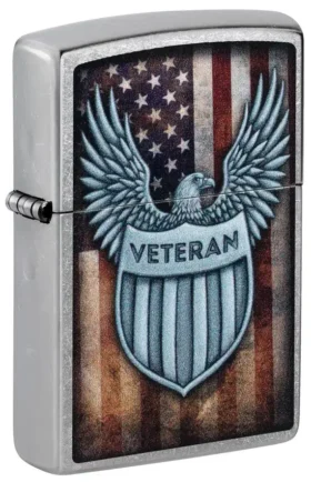 Diseño con el escudo de los veteranos