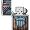 Diseño con el escudo de los veteranos