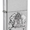 Diseño con emblema de calavera y naipes Diseño con emblema de calavera y naipes