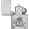 Diseño con emblema de calavera y naipes Diseño con emblema de calavera y naipes