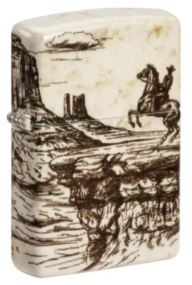 Diseño con escena del Salvaje Oeste