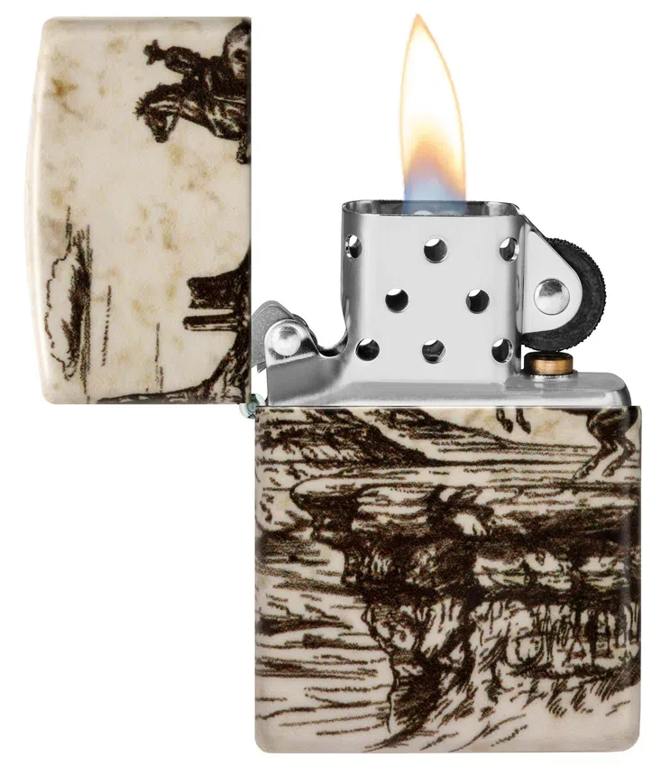Diseño con escena del Salvaje Oeste Diseño con escena del Salvaje Oeste