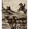 Diseño con escena del Salvaje Oeste Diseño con escena del Salvaje Oeste