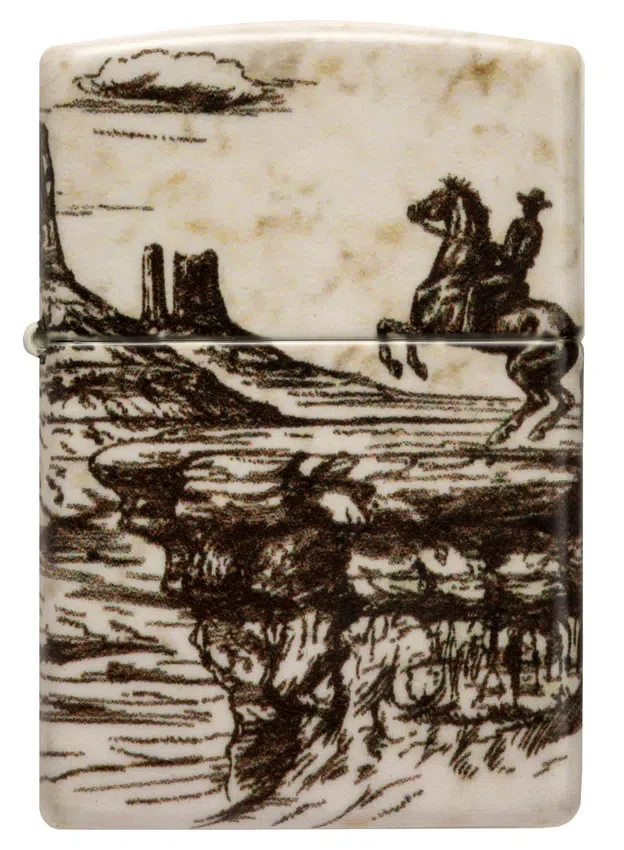 Diseño con escena del Salvaje Oeste Diseño con escena del Salvaje Oeste