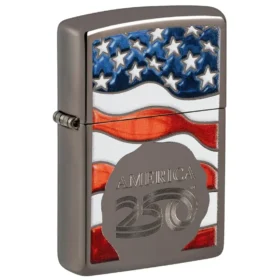 Diseño con la bandera de America250