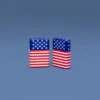Diseño con la bandera de barras y estrellas Diseño con la bandera de barras y estrellas