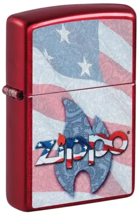 Diseño con la bandera de EE. UU. de zippo