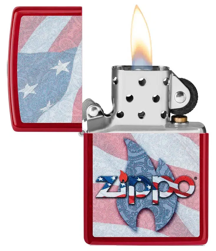 Diseño con la bandera de EE. UU. de zippo Diseño con la bandera de EE. UU. de zippo