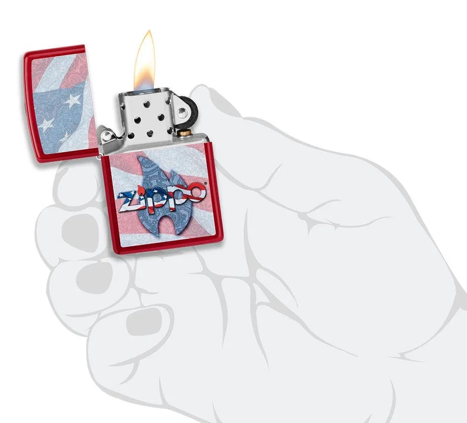 Diseño con la bandera de EE. UU. de zippo Diseño con la bandera de EE. UU. de zippo