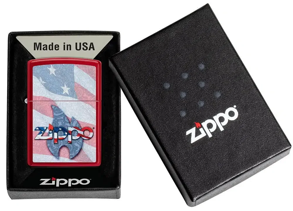Diseño con la bandera de EE. UU. de zippo Diseño con la bandera de EE. UU. de zippo