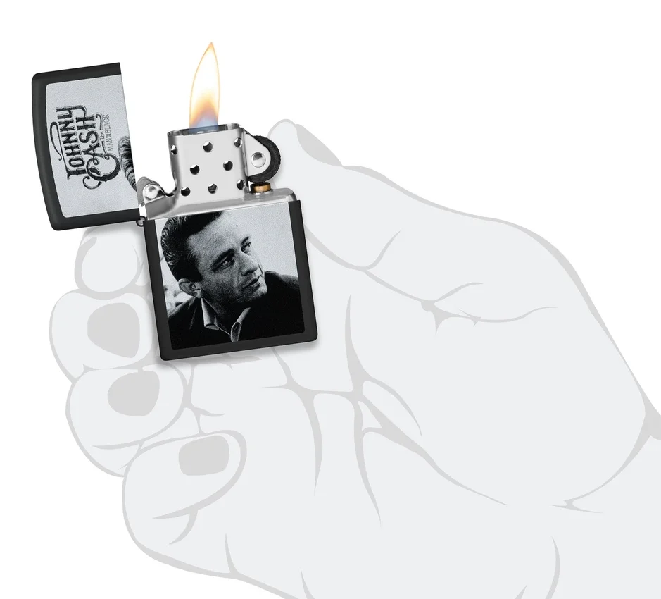Diseño con retrato de Johnny Cash Diseño con retrato de Johnny Cash