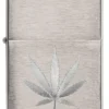 Diseño cromado con hoja de marihuana Diseño cromado con hoja de marihuana