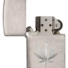 Diseño cromado con hoja de marihuana Diseño cromado con hoja de marihuana