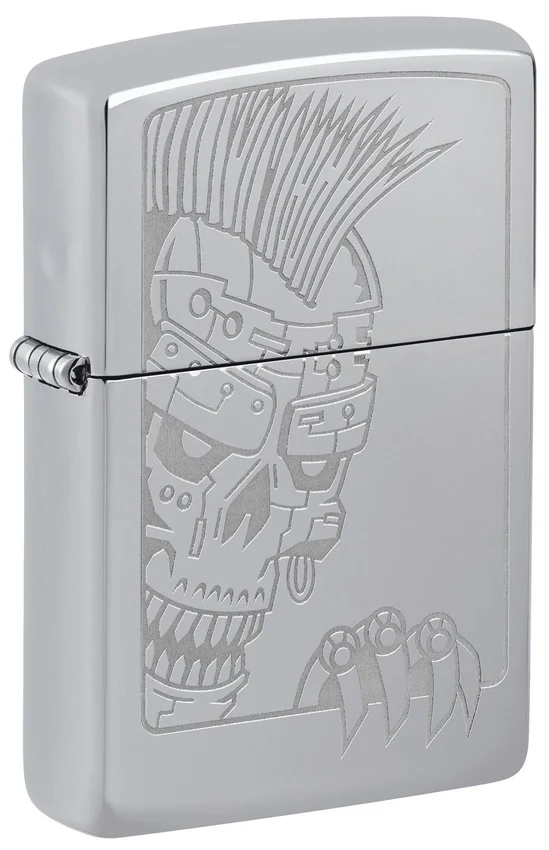 Diseño de calavera con cresta mohicana Diseño de calavera con cresta mohicana