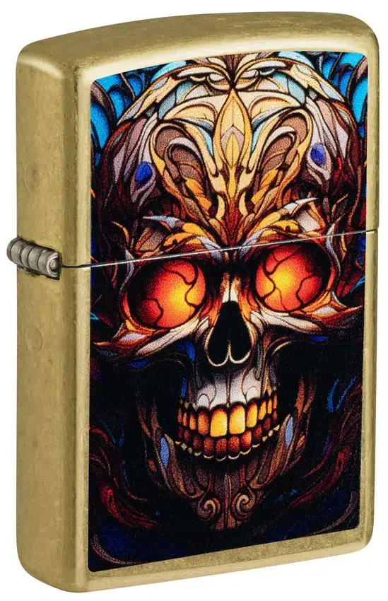 Diseño de calavera con efecto vitral Diseño de calavera con efecto vitral