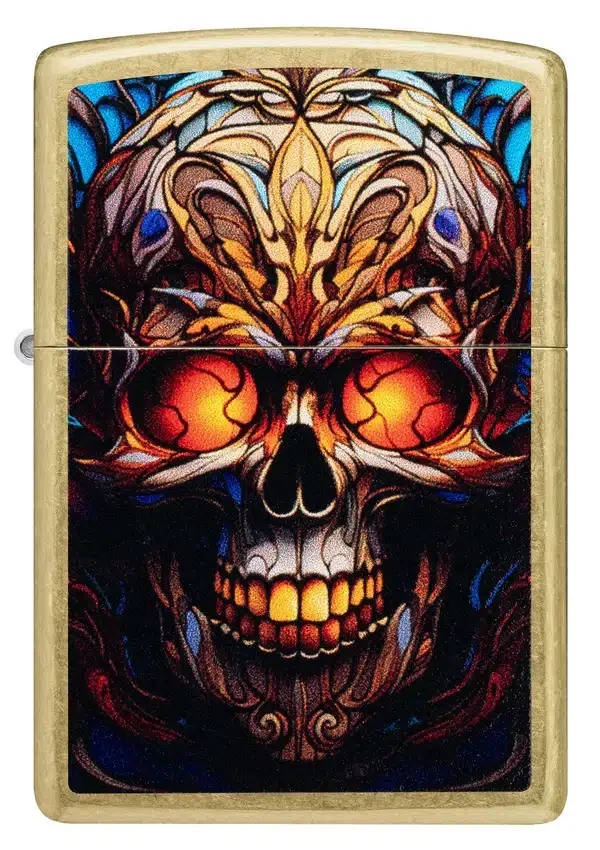 Diseño de calavera con efecto vitral Diseño de calavera con efecto vitral