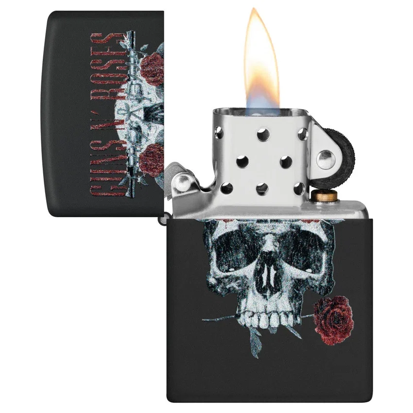 Diseño de calavera con flor de Guns N’ Roses Diseño de calavera con flor de Guns N’ Roses