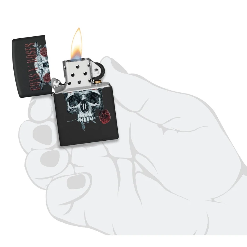 Diseño de calavera con flor de Guns N’ Roses Diseño de calavera con flor de Guns N’ Roses