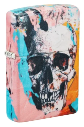 Diseño de calavera con grafitis