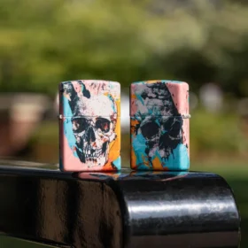 Diseño de calavera con grafitis