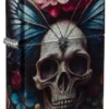 Diseño de calavera con mariposa Diseño de calavera con mariposa