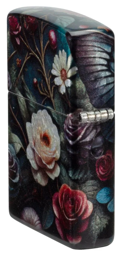Diseño de calavera con mariposa Diseño de calavera con mariposa