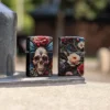 Diseño de calavera con mariposa Diseño de calavera con mariposa