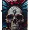Diseño de calavera con mariposa Diseño de calavera con mariposa