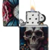 Diseño de calavera con mariposa Diseño de calavera con mariposa