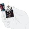 Diseño de calavera con mariposa Diseño de calavera con mariposa