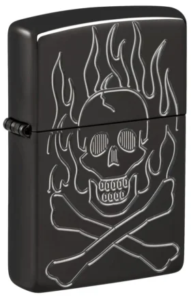 Diseño de calavera en llamas