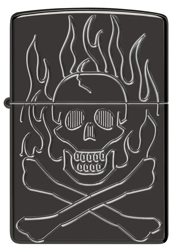Diseño de calavera en llamas Diseño de calavera en llamas