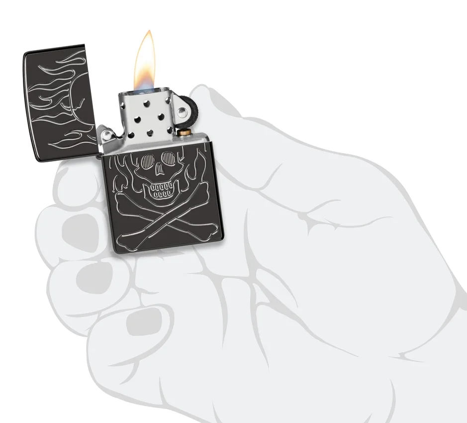 Diseño de calavera en llamas Diseño de calavera en llamas